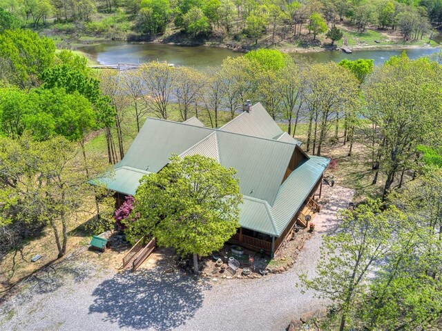 2010 Shady Cv, Sulphur, OK 73086 - birds eye view of property with a water view