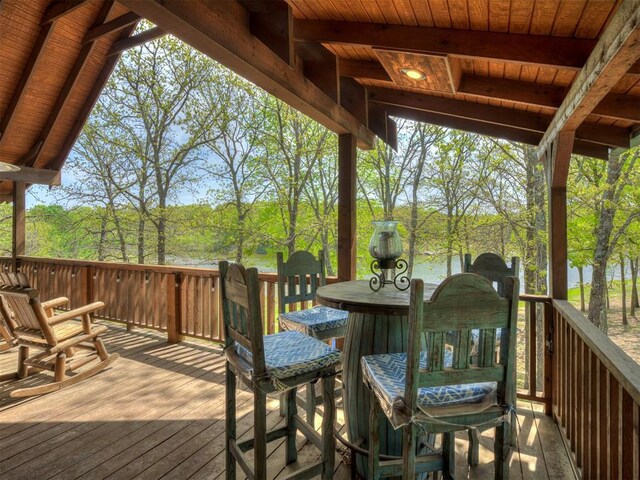 2010 Shady Cv, Sulphur, OK 73086 - view of wooden deck