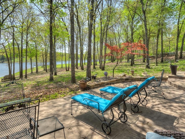 2010 Shady Cv, Sulphur, OK 73086 - view of patio featuring a water view