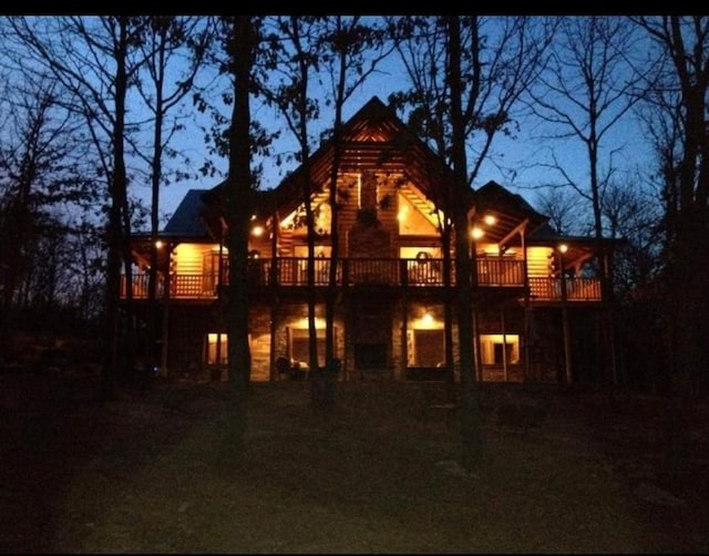 2010 Shady Cv, Sulphur, OK 73086 - rear view of property featuring a deck