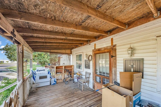 319 S Main St, Pocasset, OK 73079 - deck featuring a grill and electric panel