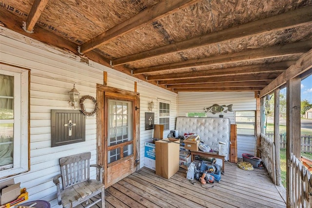 319 S Main St, Pocasset, OK 73079 - view of wooden deck