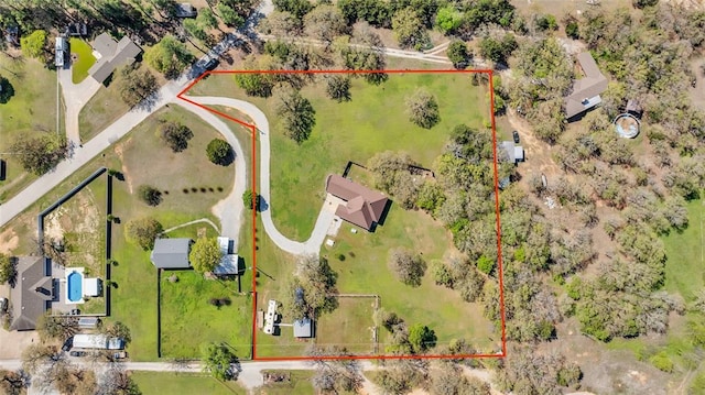 130 Quail Dr, Healdton, OK 73438 - aerial view