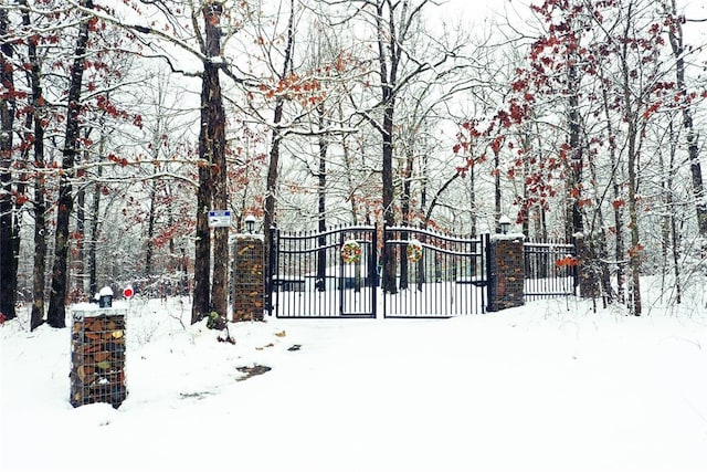 30953 State Hwy Unit 144, Smithville, OK 74957 - snow covered gate featuring fence