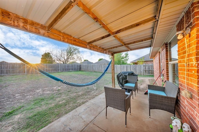 7909 Chumley Ln, Oklahoma City, OK 73135 - view of patio featuring a fenced backyard