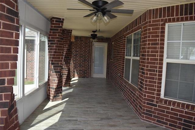 2297 Barrington Dr, Blanchard, OK 73010 - view of patio / terrace with ceiling fan