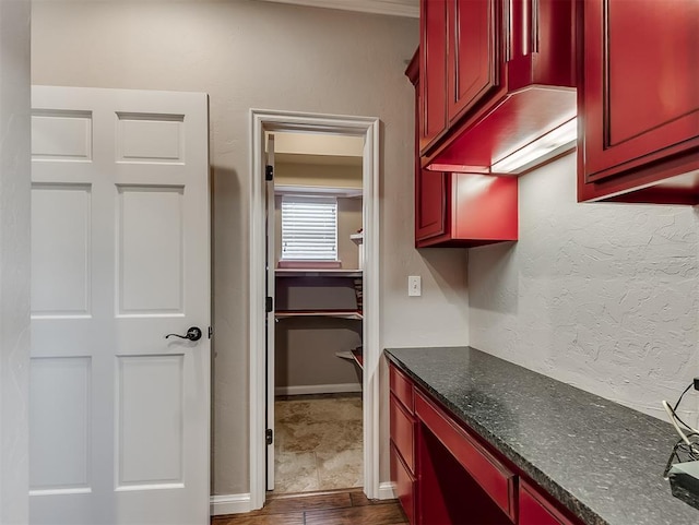 2105 SE 3rd St, Moore, OK 73160 - interior space featuring wood finished floors