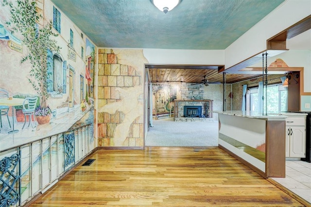 6205 S Choctaw Rd, Choctaw, OK 73020 - interior space featuring visible vents and light wood finished floors