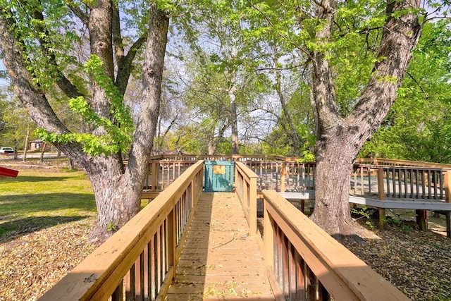 6205 S Choctaw Rd, Choctaw, OK 73020 - view of property's community featuring a wooden deck