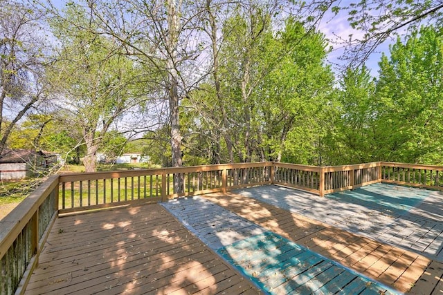 6205 S Choctaw Rd, Choctaw, OK 73020 - view of wooden deck