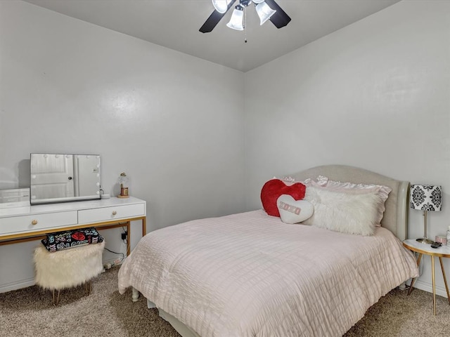 13401 Grapevine Trl, Oklahoma City, OK 73170 - bedroom with carpet flooring and ceiling fan