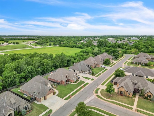 13401 Grapevine Trl, Oklahoma City, OK 73170 - aerial perspective of suburban area with a tree filled landscape