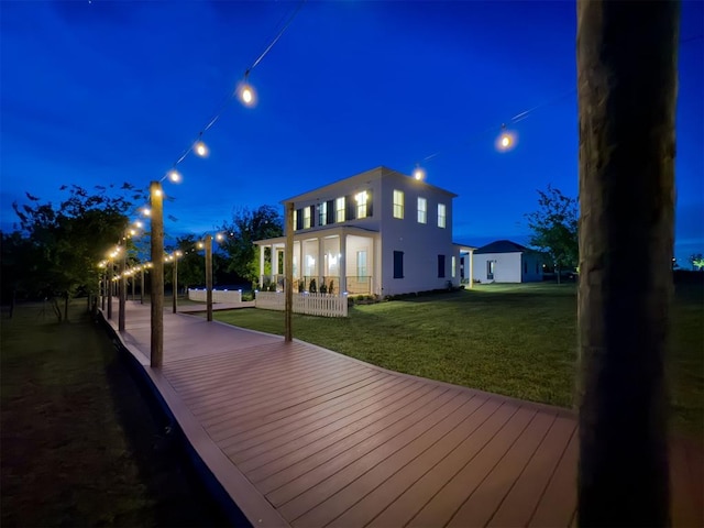 18443 Boardwalk Xing, Norman, OK 73072 - exterior space featuring a lawn