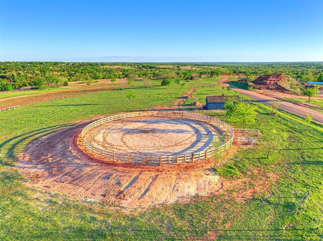 18443 Boardwalk Xing, Norman, OK 73072 - birds eye view of property with a rural view