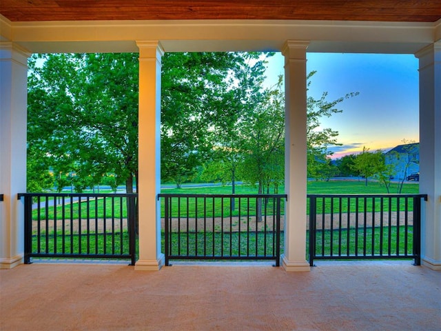 18443 Boardwalk Xing, Norman, OK 73072 - view of patio / terrace featuring covered porch