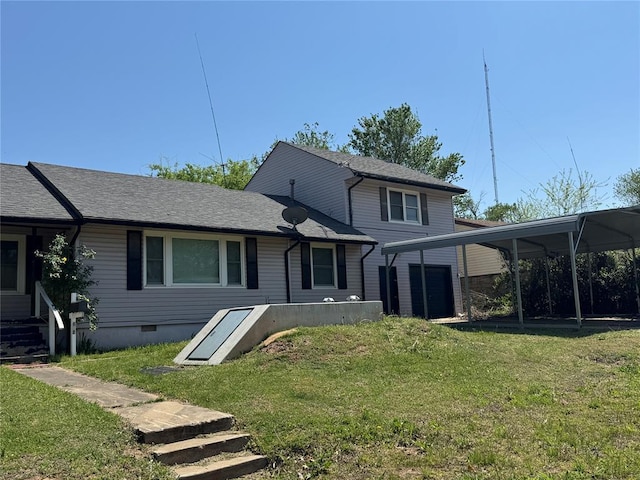 608 Roosevelt St, Seminole, OK 74868 - back of house featuring a yard