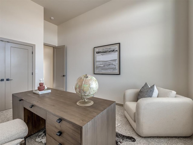 1529 Pedras Pl, Newcastle, OK 73065 - office area featuring carpet flooring and baseboards