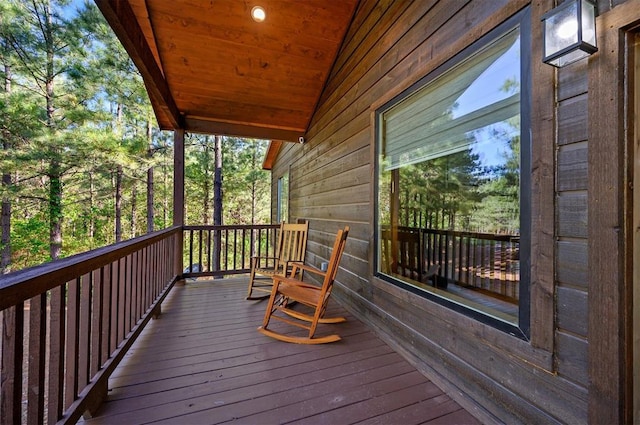 66 Morning Pines Trl, Broken Bow, OK 74728 - view of wooden deck