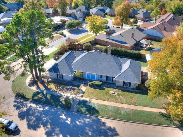 12141 Greenlawn Ave, Oklahoma City, OK 73170 - drone / aerial view featuring a residential view