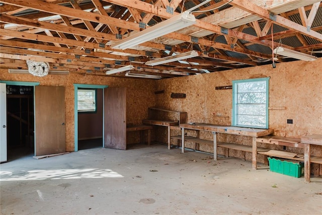 4108 N Broadway Ave, Hinton, OK 73047 - misc room with a workshop area