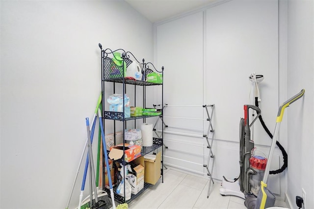 view of storage room