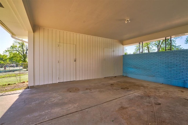 view of patio / terrace featuring fence
