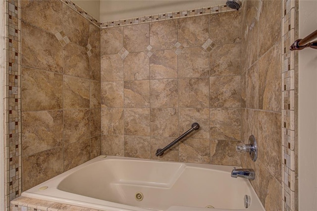 full bath with shower / bathing tub combination
