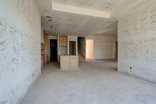 3825 Stone Hill Ln, Edmond, OK 73034 - spare room featuring stairway and visible vents