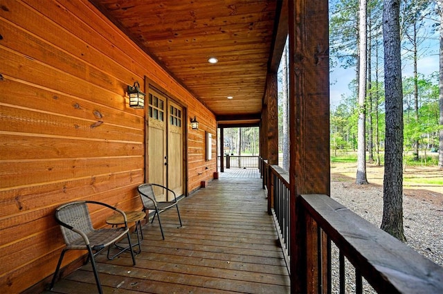 view of deck