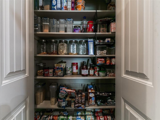 view of pantry