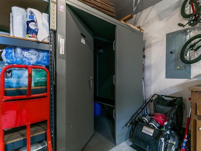 utility room with electric panel