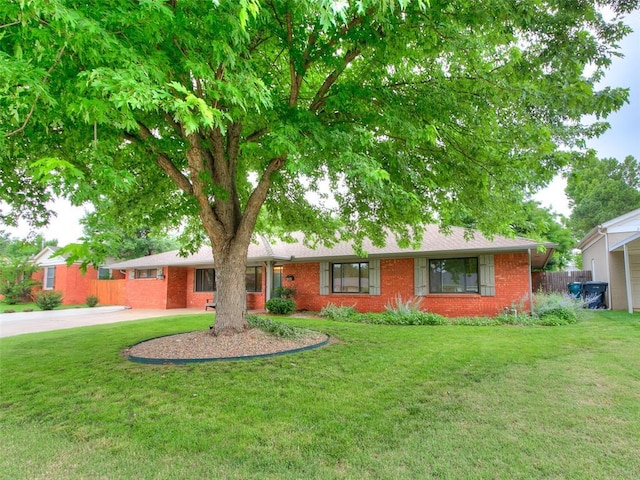 2813 Clermont Pl, Oklahoma City, OK 73116 - ranch-style home with brick siding and concrete driveway