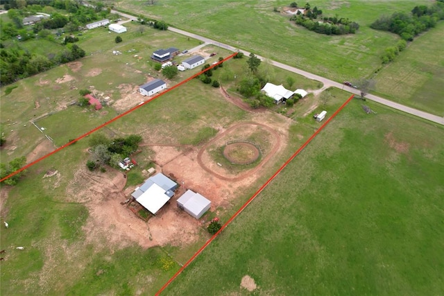 19206 Coker Rd, Shawnee, OK 74801 - drone / aerial view with a rural view