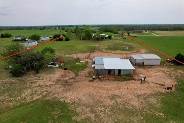 19206 Coker Rd, Shawnee, OK 74801 - birds eye view of property with a rural view