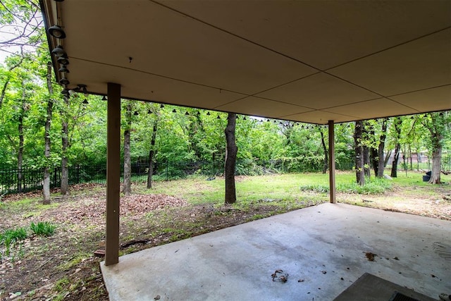 view of patio / terrace with a fenced backyard