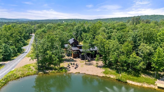 450 Whomping Willow Way, Broken Bow, OK 74728 - view of subject property with a heavily wooded area and a large body of water