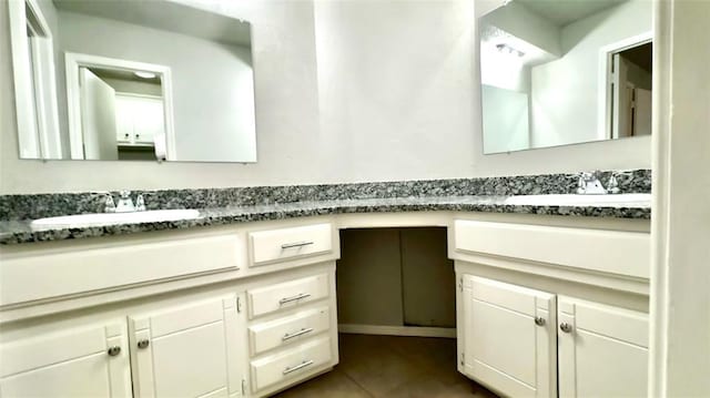2900 Pheasant Run, Edmond, OK 73012 - bathroom featuring vanity and tile patterned flooring