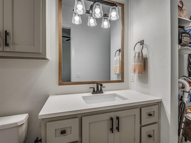 9401 Autumn Park Ln, Oklahoma City, OK 73151 - bathroom featuring vanity and toilet