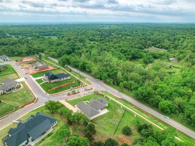 9401 Autumn Park Ln, Oklahoma City, OK 73151 - aerial view with a wooded view