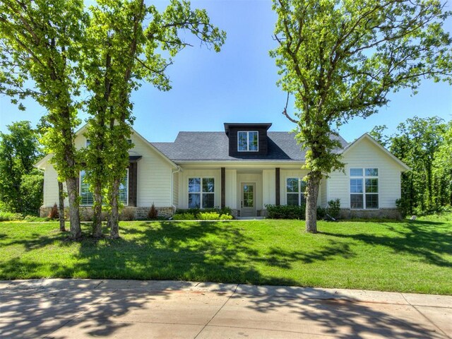 8241 Red Feather, Arcadia, OK 73007 - view of front of house with a front lawn