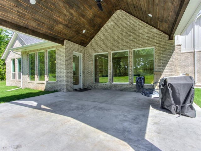 8241 Red Feather, Arcadia, OK 73007 - view of patio / terrace with area for grilling