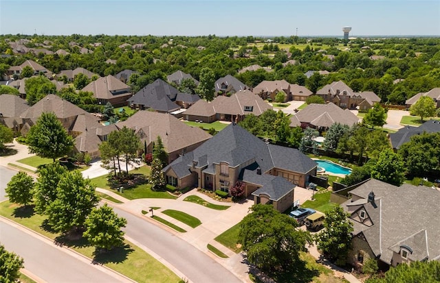 4301 Frisco Bridge Blvd, Edmond, OK 73034 - aerial perspective of suburban area with a pool