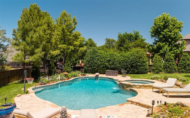 4301 Frisco Bridge Blvd, Edmond, OK 73034 - view of pool featuring a patio area and a pool with connected hot tub