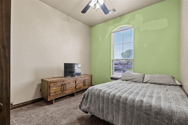 212 SW 144th, Oklahoma City, OK 73170 - bedroom with carpet flooring, ceiling fan, and baseboards