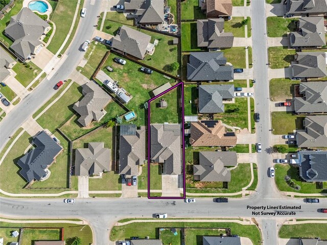 212 SW 144th, Oklahoma City, OK 73170 - map / location with property parcel outlined