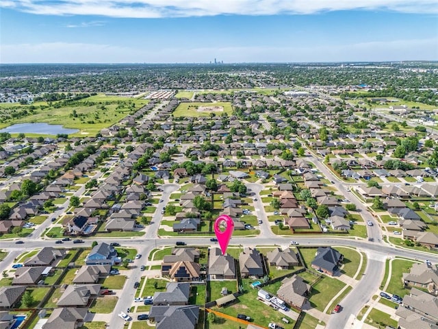 212 SW 144th, Oklahoma City, OK 73170 - aerial view of property's location featuring nearby suburban area and a large body of water
