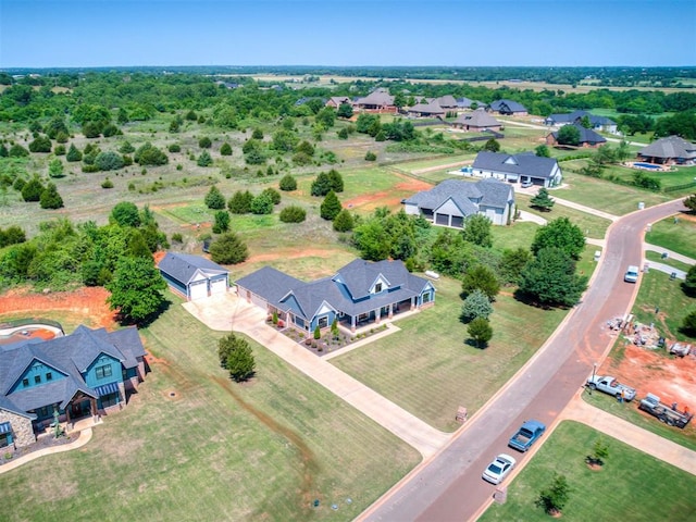 3345 Red Ridge Dr, Blanchard, OK 73010 - aerial view of property's location with nearby suburban area