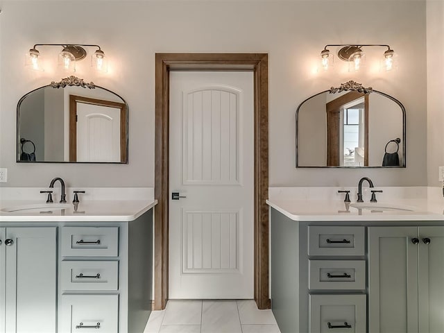 3345 Red Ridge Dr, Blanchard, OK 73010 - bathroom featuring two vanities