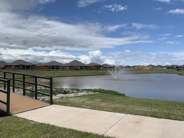 view of water feature featuring a residential view