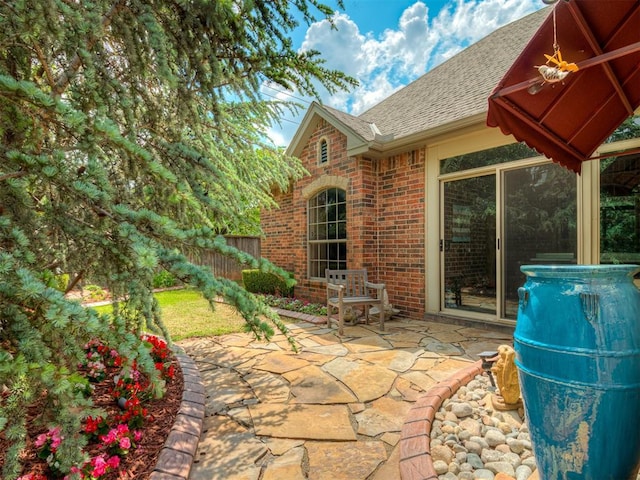 12304 N St Lukes Ln, Oklahoma City, OK 73142 - view of patio / terrace with fence